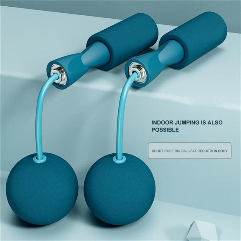 Elevate Your Fitness Routine with the Cordless Jump Rope Featuring Heavy Balls - Perfect for Home Workouts and Bodybuilding!