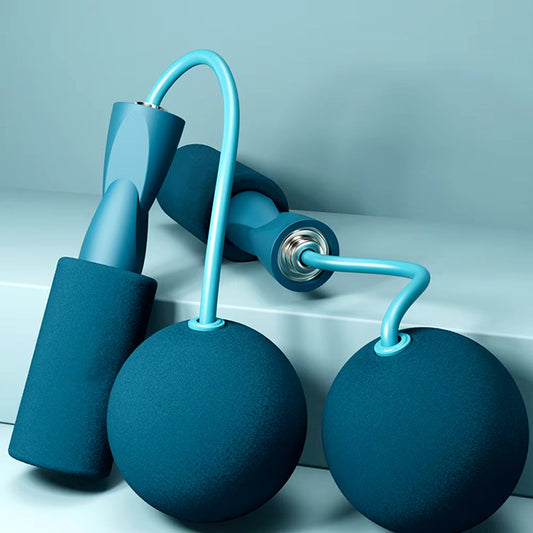Elevate Your Fitness Routine with the Cordless Jump Rope Featuring Heavy Balls - Perfect for Home Workouts and Bodybuilding!